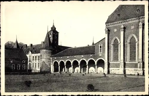 Ak Rijckhoven Flandern Limburg, Chateau des Vieux Joncs, Chapelle, Chateau et Vestiges