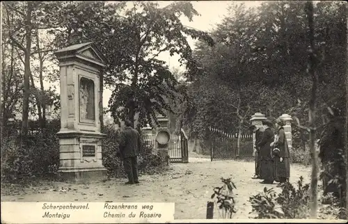 Ak Montaigu Scherpenheuvel Flämisch Brabant, Chemin du Rosaire