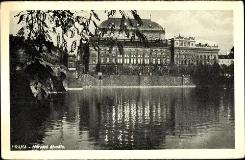 Ak Praha Prag Tschechien, National Theater