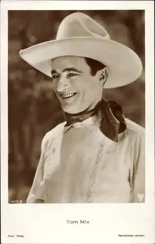 Ak Schauspieler Tom Mix, Portrait
