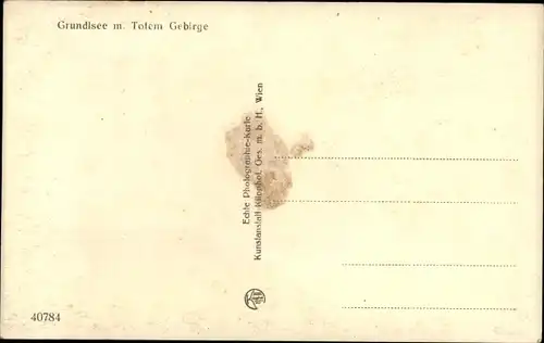 Ak Grundlsee Steiermark, Totalansicht mit Totem Gebirge