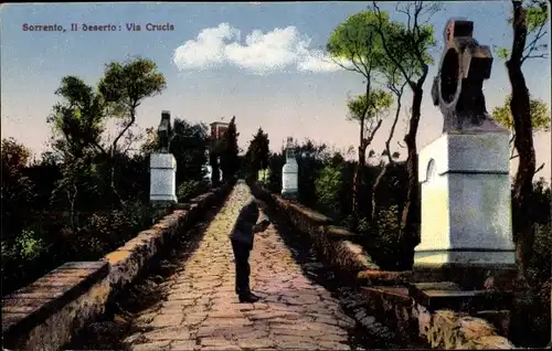 Ak Sorrento Campania, Il deserto, Via Crucis, Passant