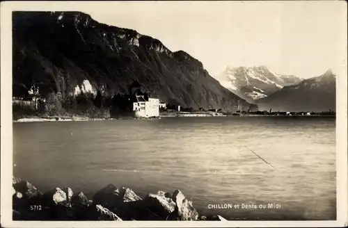 Ak Chillon Montreux Kanton Waadt, Dents du Midi