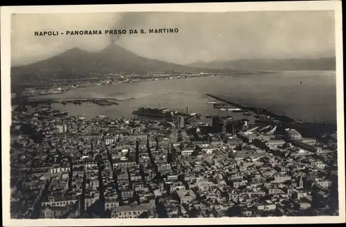 Ak Napoli Neapel Campania, Panorama preso da S. Martino