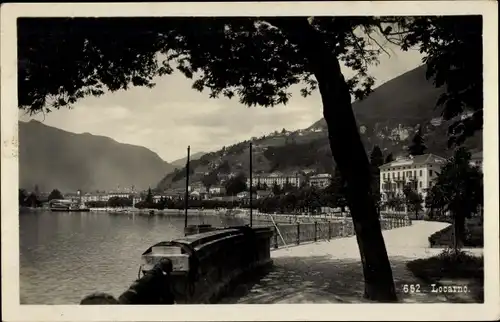 Ak Locarno Kanton Tessin Schweiz, Stadtansicht