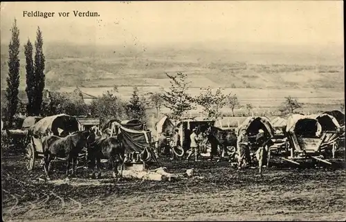 Ak Verdun Meuse, Feldlager