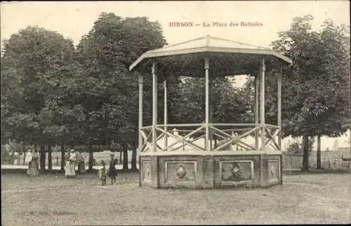 Ak Hirson Aisne, La Place des Battoirs