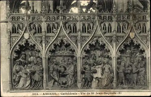 Ak Amiens Somme, Cathedrale