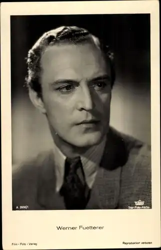 Ak Schauspieler Werner Fuetterer, Portrait