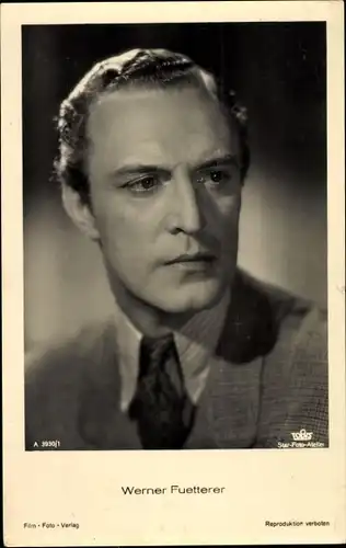 Ak Schauspieler Werner Fuetterer, Portrait