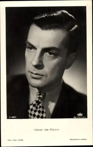 Ak Schauspieler Viktor de Kowa, Portrait