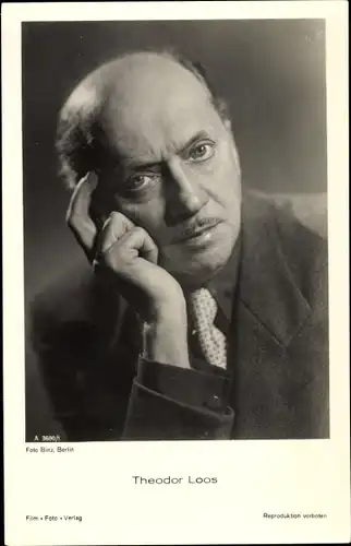 Ak Schauspieler Theodor Loos, Film Foto Verlag A 3680/1, Portrait