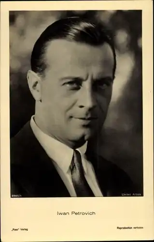 Ak Schauspieler Iwan Petrovich, Portrait, Ross Verlag 6965 1