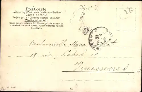 Künstler Ak Klein, Catharina, Blumenstrauß, Vergissmeinnicht