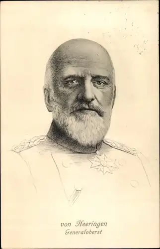 Ak Generaloberst von Heeringen, Portrait