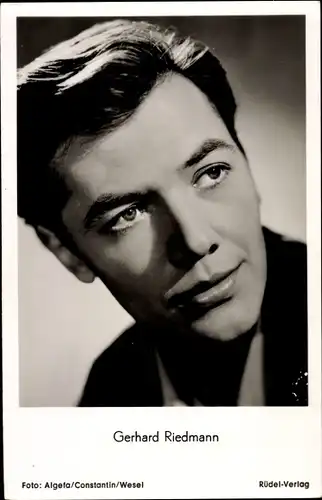 Ak Schauspieler Gerhard Riedmann in Die schöne Müllerin, Portrait, Rüdel Verlag