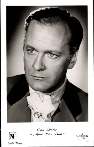 Ak Schauspieler Curd Jürgens, Portrait, Meines Vaters Pferde