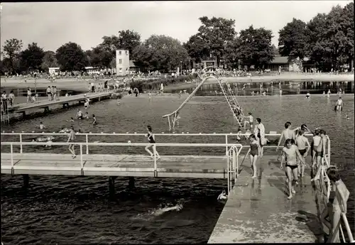 Ak Neustadt Glewe in Mecklenburg, Bad am Neustädter See