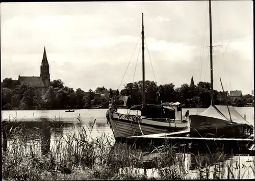 Ak Röbel an der Müritz, Seglerhafen