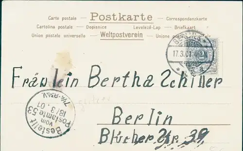 Glitzer Litho Winter, Frauenportrait, Pelzmütze und Kragen
