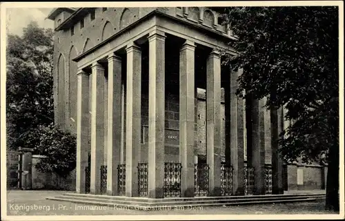Ak Kaliningrad Königsberg in Ostpreußen, Immanuel Kant Grabstätte am Dom