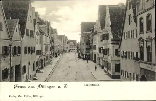 Ak Dillingen an der Donau, Königstraße