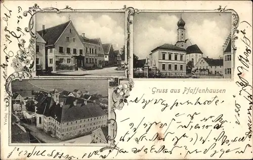 Ak Pfaffenhausen in Oberschwaben Unterallgäu, Stadtansichten, Kirche
