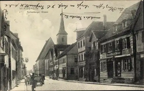 Ak Bad Windsheim in Mittelfranken, Rothenburger Straße