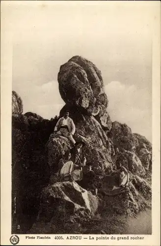 Ak Azrou Marokko, La pointe du grand rocher