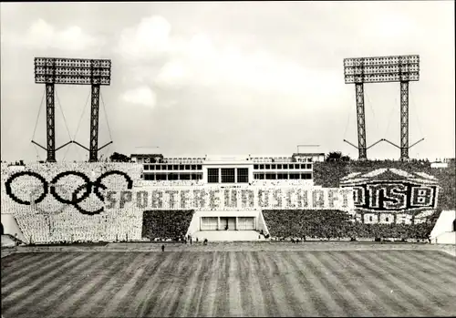 Ak Leipzig, Sportschau d. DTSB d. DDR, Turn und Sportfest 1977, Jugendspartakiade, Sportfreundschaft