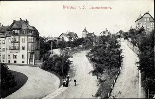Ak Werdau an der Pleiße in Sachsen, Schützenhausberg