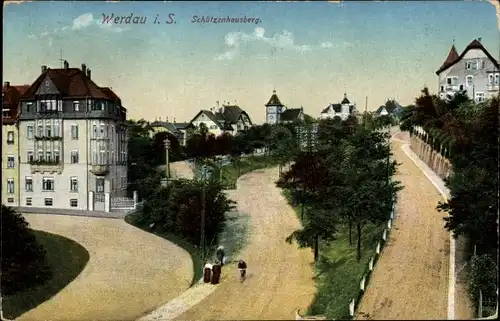 Ak Werdau an der Pleiße in Sachsen, Schützenhausberg