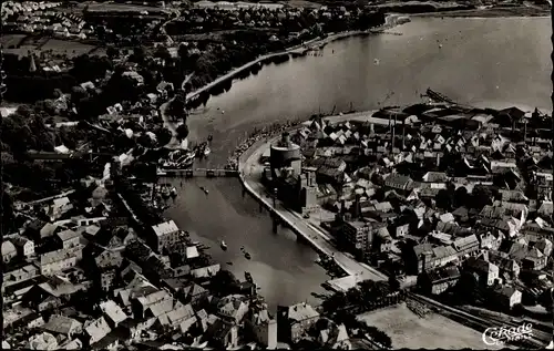 Ak Ostseebad Eckernförde, Fliegeraufnahme