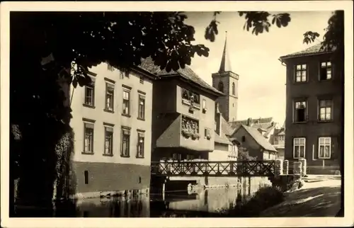 Ak Erfurt in Thüringen, Partie am Dämmchen