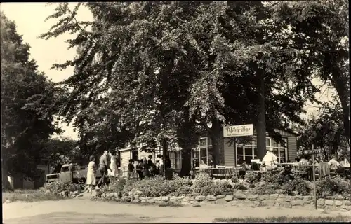 Ak Seelust Plau am See Mecklenburg, Milchbar