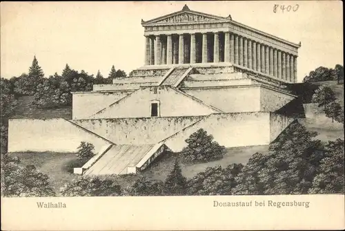 Ak Donaustauf in der Oberpfalz, Walhalla