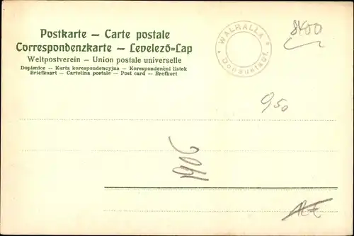 Ak Donaustauf in der Oberpfalz, Walhalla