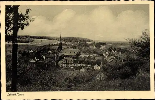 Ak Lebach im Saarland, Panorama vom Ort