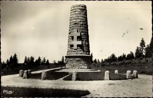 Ak Taintrux Vosges, Monument a la memoire des Forestiers Vosges