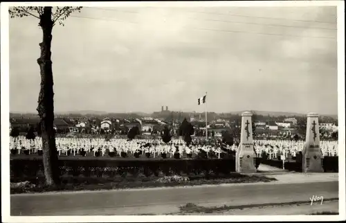 Ak Verdun Meuse, vue du Cimetière militaire du Faubourg Pavé