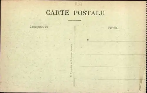 Ak Mont Notre Dame Aisne, Eglise, Minee et detruite par les Allemands 2-3 Aout 1918, Ruines