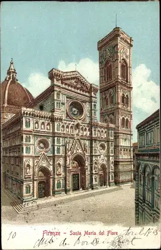 Litho Firenze Florenz Toscana, Santa Maria del Fiore