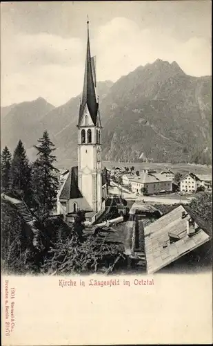 Ak Längenfeld im Oetztal Tirol Österreich, Kirche