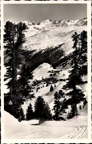 Ak Obergurgl Gurgl in Tirol, Waldabfahrt, Winter