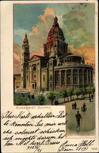 Litho Budapest Ungarn, Basilika