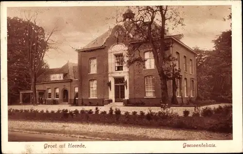 Ak Heerde Gelderland Niederlande, Gemeentehuis