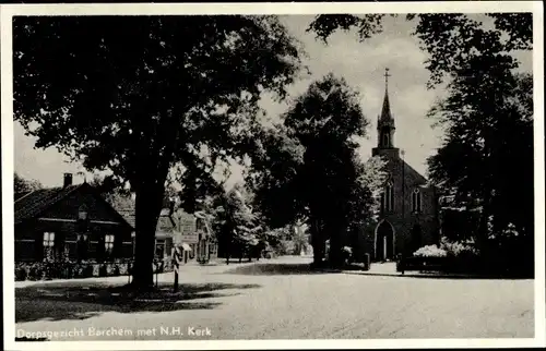 Ak Barchem Gelderland Niederlande, Dorfpartie mit Kirche