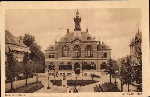 Ak Apeldoorn Gelderland, Gemeentehuis