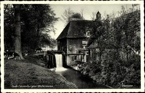 Ak Vaassen Gelderland, Oude Cannenburgher Watermolen