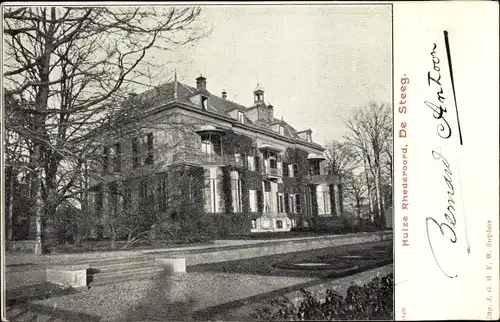Ak De Steeg Rheden Gelderland, Huize Rhederoord